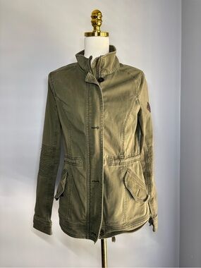 Y2K Hollister Olive Utility Army Field Jacket - Women
